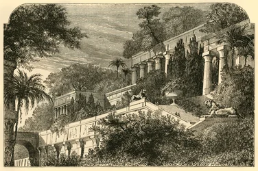 Visuté zahrady starověkého Babylonu, 1890.