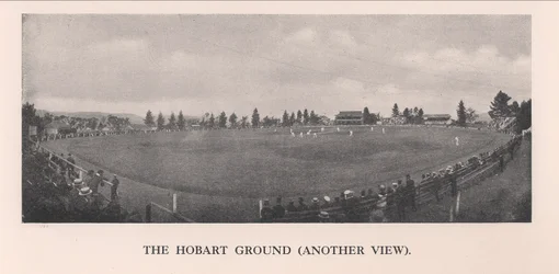Kriketové hřiště Hobart, Tasmánie, Austrálie, 1912