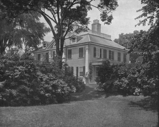 Domov básníka Longfellow, Cambridge, Massachusetts, USA, c1900.
