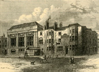The Horns Tavern, Kennington, v roce 1820, c1878.
