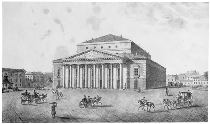 Imperial Bolshoi Kamenny Theatre, Petrohrad, Rusko, 20. léta 19. století.