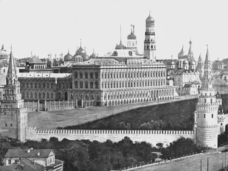 Císařský palác v Kremlu, Moskva, Rusko, 1895.