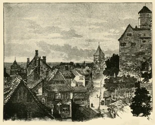 Kaiserberg, Norimberk, 1890.