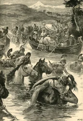 The Makedonians Crossing the Jaxartes, 1890.