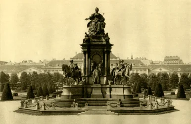 Pomník Marie Terezie, Vídeň, Rakousko, c1935.