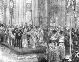 Sňatek vévody z Edinburghu s velkokněžnou Marií Alexandrovnou...1874, 1901.
