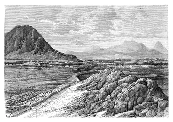 Průsmyk Marsha, severně od Kandaháru, Afghánistán, 1895