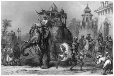Nana Sahib se svým doprovodem, c1860