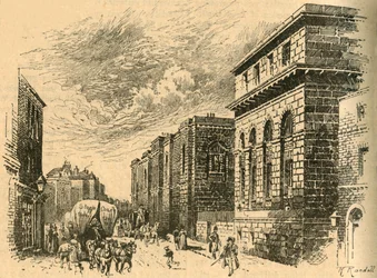 Old Bailey, Londýn, počátek 19. století c1890.