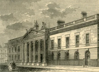The Old India Office, Leadenhall Street v roce 1803, c1872.