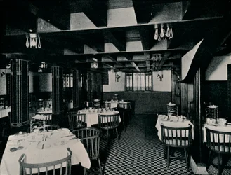 The Old Kitchen v čajovně slečny Cranstons, Argyle Street, Glasgow, c1906