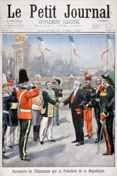 Zahájení všeobecné výstavy prezidentem republiky, Paříž, 1900