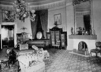 Oválný obývací pokoj v Bílém domě, Washington DC, USA, 1908
