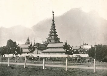 Palác, Mandalay, 1900.