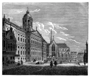 Královský palác, Amsterdam, c1890
