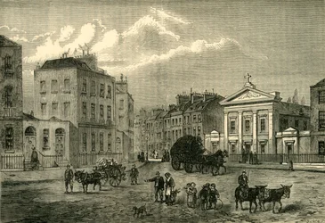 Polygon, Somers Town, v roce 1850, c1876.