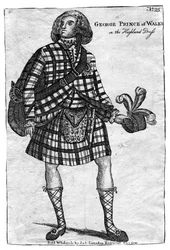 Princ z Walesu, budoucí král Jiří IV 1762-1830, v Highland Dress