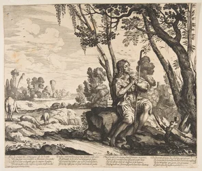 Marnotratný syn hlídající prasata, ca. 1636.