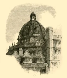 Radcliffe Library, z Quadrangle of Brasenose, 1898.
