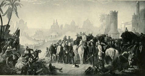 Reliéf Lucknow...listopad 1857, 1901.