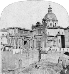Forum Romanum, Řím, Itálie, začátek 20. století