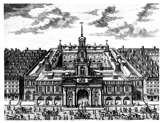 The Royal Exchange, Londýn, konec 17. století
