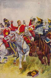 Royal Scots Greys. The Charge of the Greys u Waterloo, 1815, 1939.