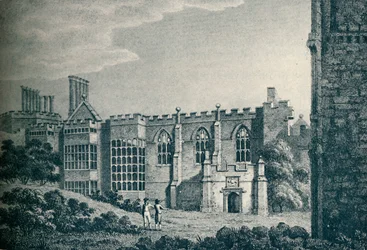 Ruiny Cowdray House, poblíž Midhurst, Sussex, 1907