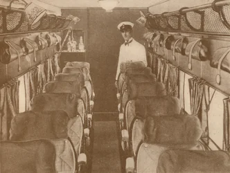 Saloon letadla Londýn-Paříž, 1927