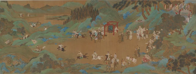 Park Shanglin: Imperial Hunt, dynastie Ming nebo Qing, 17. století.
