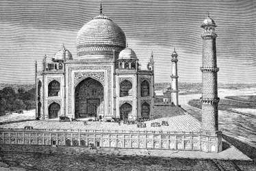 Taj Mahal, Agra, Indie, 1895
