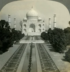 Taj Mahal, Agra, Indie, 1902.
