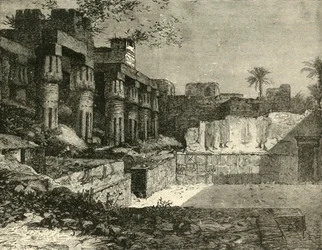 Chrám v Luxoru, 1890.