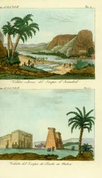 Chrám Ramsese II v Abu Simbel (Isambul), Nubia, a Chrám Thoth v Dakka, Nubia