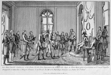 Dva konzulové Cambacérès a Le Brun nominují Napoleona na císaře, 19.
