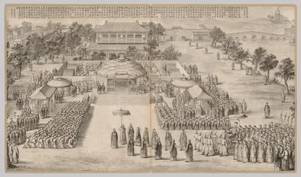 Vítězná hostina: z bojových scén potlačování povstání..., c. 1765-1774, báseň z 1