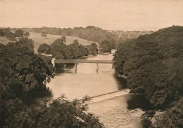 Jez pod hradem Barnard, 1902