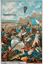 Balón Entreprenant, pilotovaný Coutelle, v bitvě u Fleurus, 1794 1890