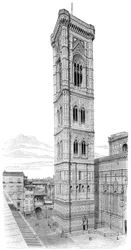 Zvonek baziliky Santa Maria del Fiore, Florencie, Itálie, 1882