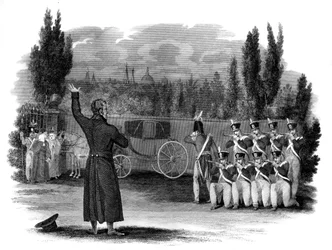 Poprava maršála Neye, Francie, 1816