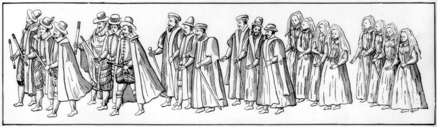 Věrní poddaní, kteří vedli průvod na Alžbětině pohřbu, 1603 1901