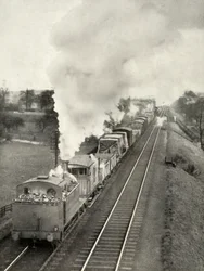 Slavný svah Lickey mezi Bromsgrove a Blackwell, Worcestershire, 1935.