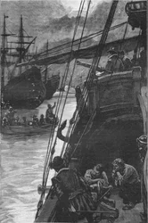 První anglická loď v Pacifiku: Sir Francis Drakes Golden Hind v Limě, 1579 1908.