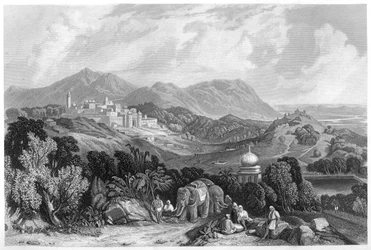 Pevnost Nahan v dominiu Oude, Indie, c1860