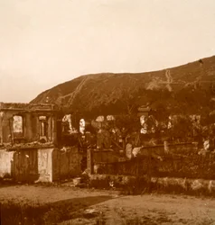 Kiosk, Metzeral, severní Francie, c1914-c1918