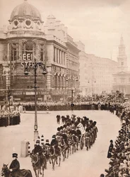 Pohyblivá jednoduchost poslední cesty krále Georgese Londýnem, 1936