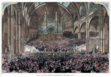 Otevření nového paláce Alexandra, Muswell Hill, 1. května 1875