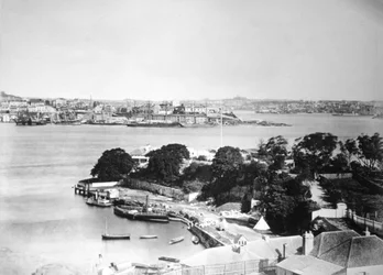 Nábřeží, Sydney, Nový Jižní Wales, Austrálie, 1870-1880
