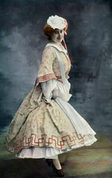 Variety divadlo. Netopír. Arlette. - Slečna Jeanne Saulierová, 1904.