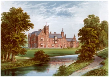 Thicket Priory, York, domov rodiny Dunnington-Jefferson, c1880